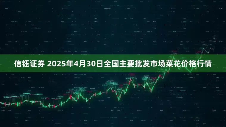 信钰证券 2025年4月30日全国主要批发市场菜花价格行情